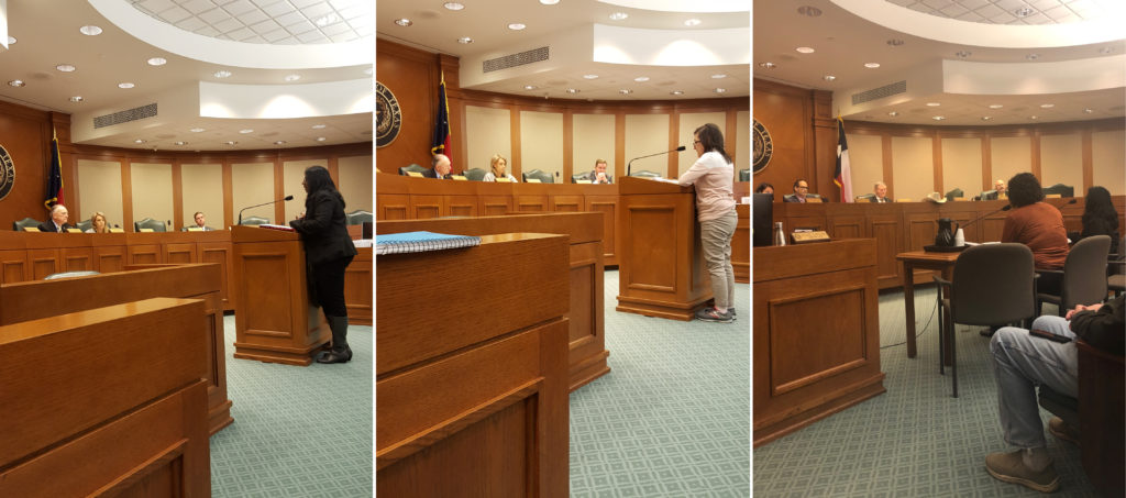 TJP testifying in committee