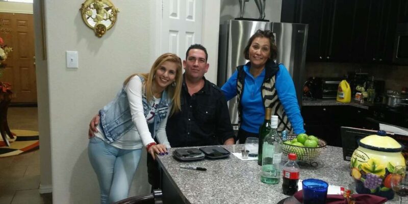 Family of Adael Garcia who was beaten at Harris County Jail – Photo Randall Kallinen Houston Chronicle