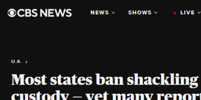 cbs news pregnant women in handcuffs